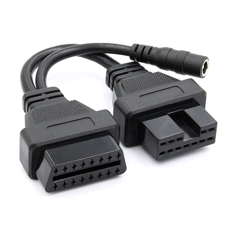 12Pin to 16Pin Car OBD2 Conversion Cable OBDII Diagnostic Adapter