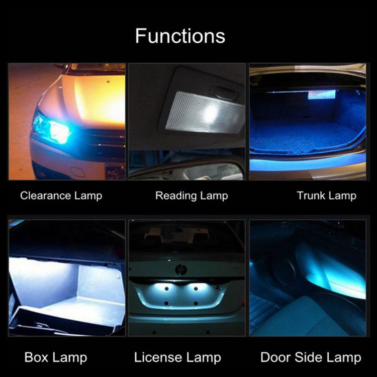10 PCS T10 DC12V / 1W Car Clearance Light 5LEDs SMD-3030 Lamp Beads, 5LEDs SMD-3030 (Ice Blue Light), 5LEDs SMD-3030 (Blue Light), 5LEDs SMD-3030 (Pink Light), 5LEDs SMD-3030 (Green Light), 5LEDs SMD-3030 (Red Light), 5LEDs SMD-3030 (White Light)������...