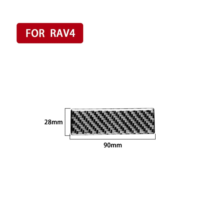 Carbon Fiber Car Headlight Switch Gasket Decorative Sticker for Toyota Old RAV4 2006-2013,Left and Right Drive Universal, Headlight Switch Gasket