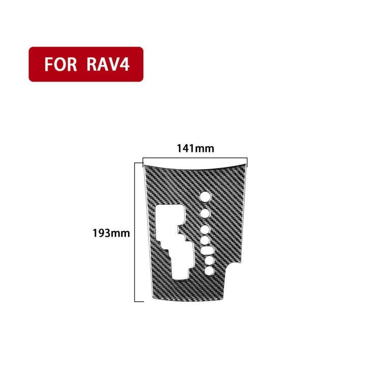 Carbon Fiber Car Gear Panel Decorative Sticker for Toyota Old RAV4 2006-2013,Right Drive, Gear Panel ,Right Drive