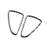 2 PCS / Set Carbon Fiber Car Dashboard Air Outlet Decorative Sticker for Mercedes-Benz B-Class 2019 / GLB 2020,Left and Right Drive Universal, Dashboard Air Outlet