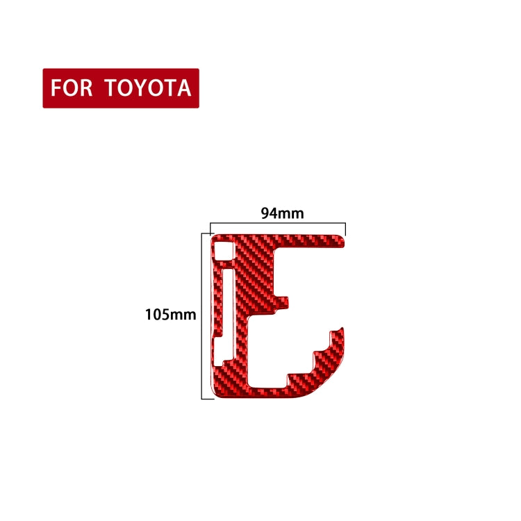 Carbon Fiber Car Gear Indication Decorative Sticker for Toyota Tundra 2014-2018,Left and Right Drive Universal, Gear Indication