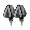 2 PCS KC018A Motorcycle Triangular V-shaped Two-color LED Brake Turn Signal Light, KC018A