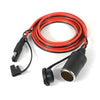 12V Car Charger Cigarette Lighter Extension Cord Female Socket with Quick Disconnect Wire Harness, Female Socket