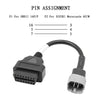 Motorcycle OBD 16PIN Female to 6PIN Connector Cable for Suzuki, For Suzuki