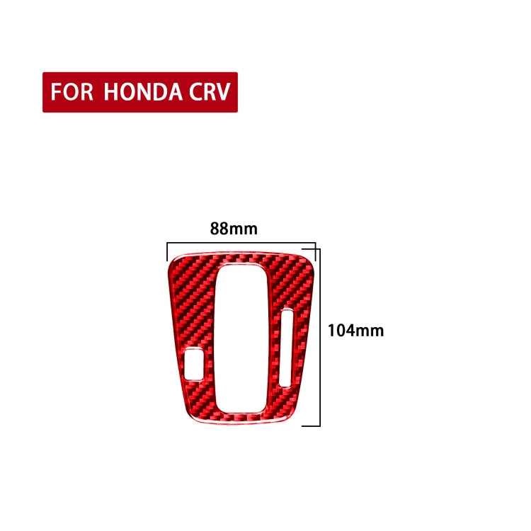 For Honda CRV 2007-2011 Carbon Fiber Car Gear Indicator Frame Decorative Sticker,Right Drive, Gear Indicator Frame,Right Drive