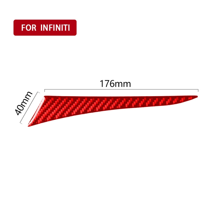 Car Carbon Fiber Dashboard Left Side Decorative Sticker for Infiniti Q50 2014-2020, Left Drive, Dashboard Left Side, Left Drive