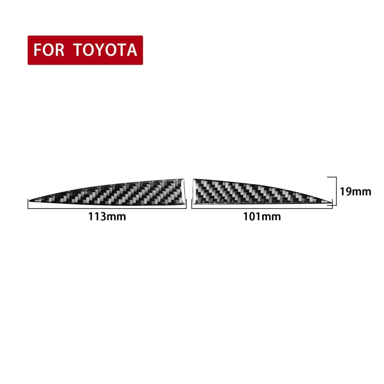 Car Carbon Fiber Central Control Small Display Decorative Sticker for Toyota Highlander 2014-2019, Left Drive, Central Control Small Display