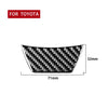 Car Carbon Fiber Steering Wheel Decorative Sticker for Toyota Highlander 2014-2019, Left Drive, Steering Wheel