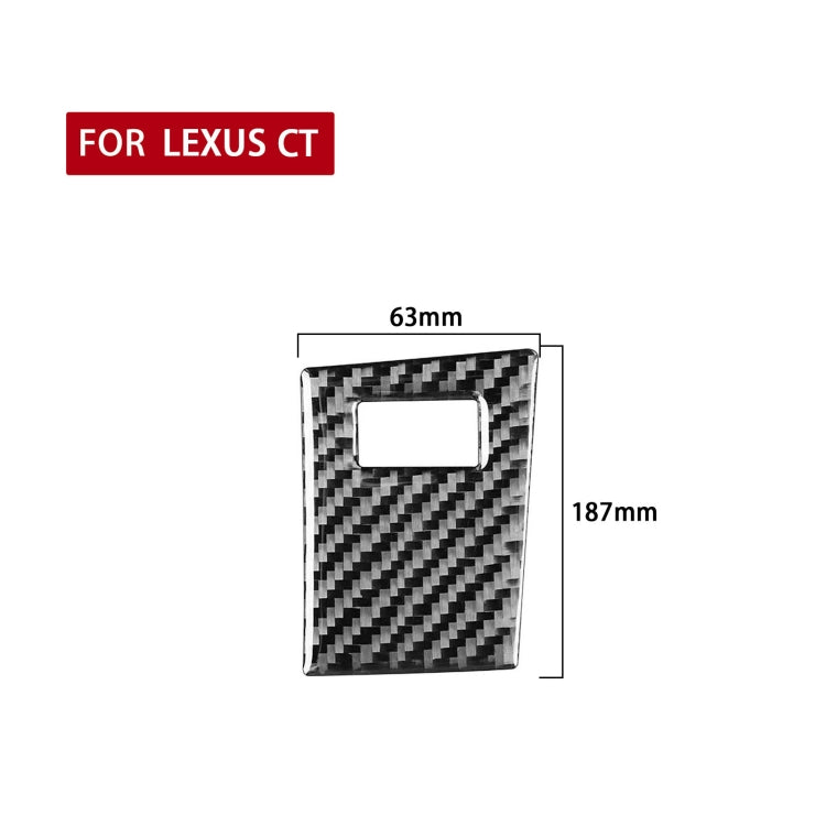 Car Carbon Fiber Sport Mode Panel A Decorative Sticker for Lexus CT 2011-2017, Left and Right Drive, Sport Mode Panel A
