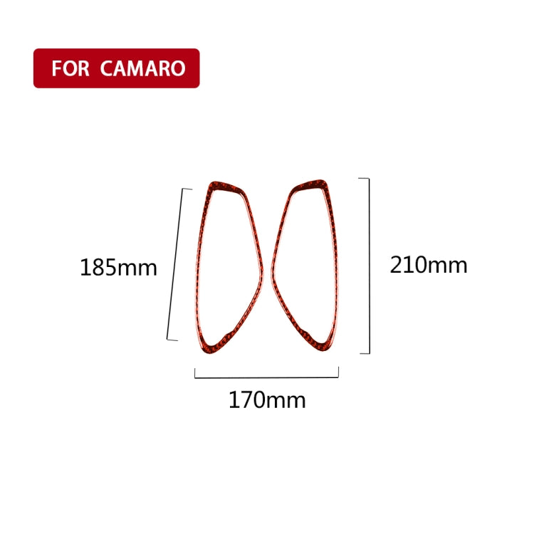 Car Carbon Fiber Inside Door Handle Decorative Sticker for Chevrolet Camaro 2017-2019, Left and Right Drive Universal, Inside Door Handle