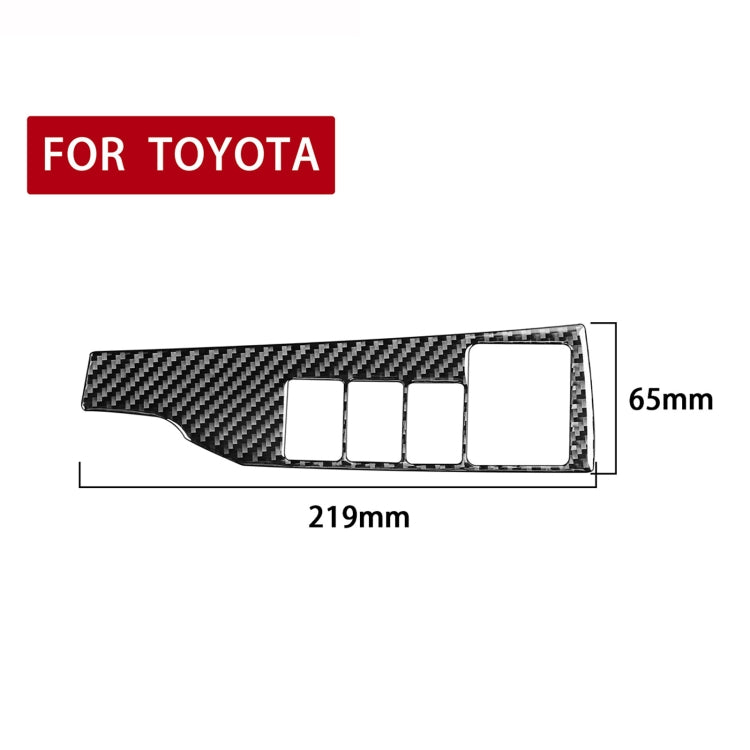 Car Carbon Fiber Headlight Switch Decorative Sticker for Toyota Corolla / Levin 2014-2018, Right Drive, Headlight Switch, Right Drive