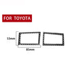 Car Carbon Fiber Dashboard Air Outlet Decorative Sticker for Toyota Corolla / Levin 2014-2018, Left and Right Drive Universal, Dashboard Air Outlet