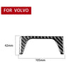 Car Carbon Fiber Rear Control Panel Decorative Sticker for Volvo XC90 2003-2014, Left and Right Drive Universal, Rear Control Panel