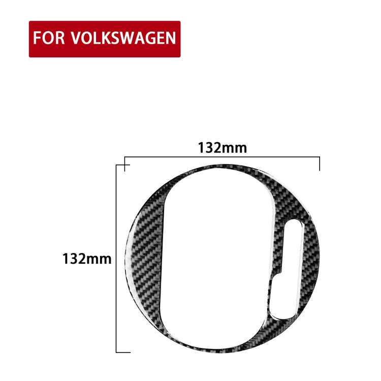 Car Carbon Fiber Gear Panel Inside Frame Decorative Sticker for Volkswagen Beetle 2012-2019, Right Drive, Gear Panel Inside Frame, Right Drive