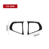 2 in 1 Car Carbon Fiber Steering Wheel Button Solid Color B Decorative Sticker for BMW G01 X3 2018-2020 / G02 X4 2019-2020, Left and Right Drive Universal, Steering Wheel Button Solid Color