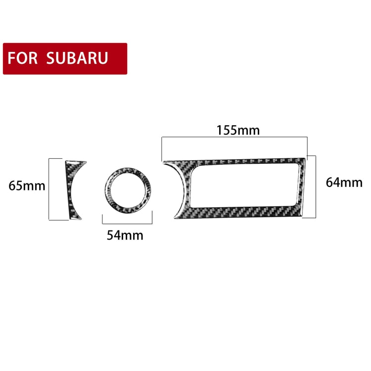 3 in 1 Car Carbon Fiber Storage Box A Decorative Sticker for Subaru BRZ / Toyota 86 2017-2019, Left Drive, Storage Box A, Left Drive