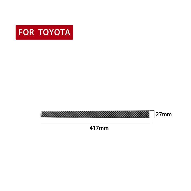 Carbon Fiber Car Central Control Cup Holder Slot Mat Decorative Sticker for Toyota Tundra 2014-2018, Left Right Driving, Central Control Cup Holder Slot Mat