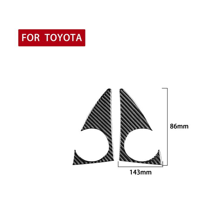 2 PCS / Set Carbon Fiber Car A-pillar Speaker Panel Decorative Sticker for Toyota Tundra 2014-2018, Left Right Driving Universal, A-pillar Speaker Panel