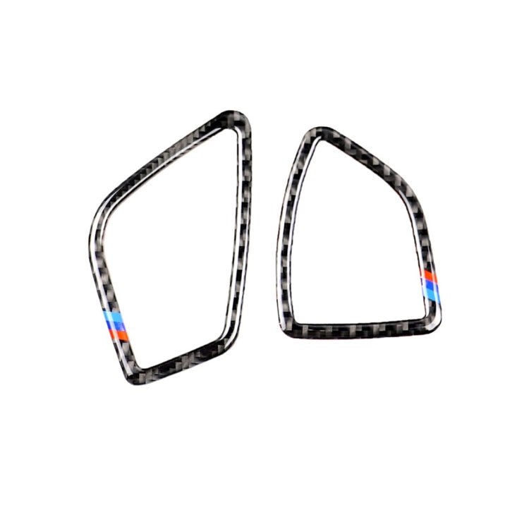 Three Color Carbon Fiber Car Instrument Air Outlet Decorative Sticker for BMW (F30) 2013-2018 / (F34) 2013-2017, Sutible for Left Driving, Instrument Air Outlet(Three Color)
