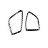 Three Color Carbon Fiber Car Instrument Air Outlet Decorative Sticker for BMW (F30) 2013-2018 / (F34) 2013-2017, Sutible for Left Driving, Instrument Air Outlet(Three Color)