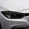 1 Pairs Yellow Red Color Carbon Fiber Car Lamp Eyebrow Decorative