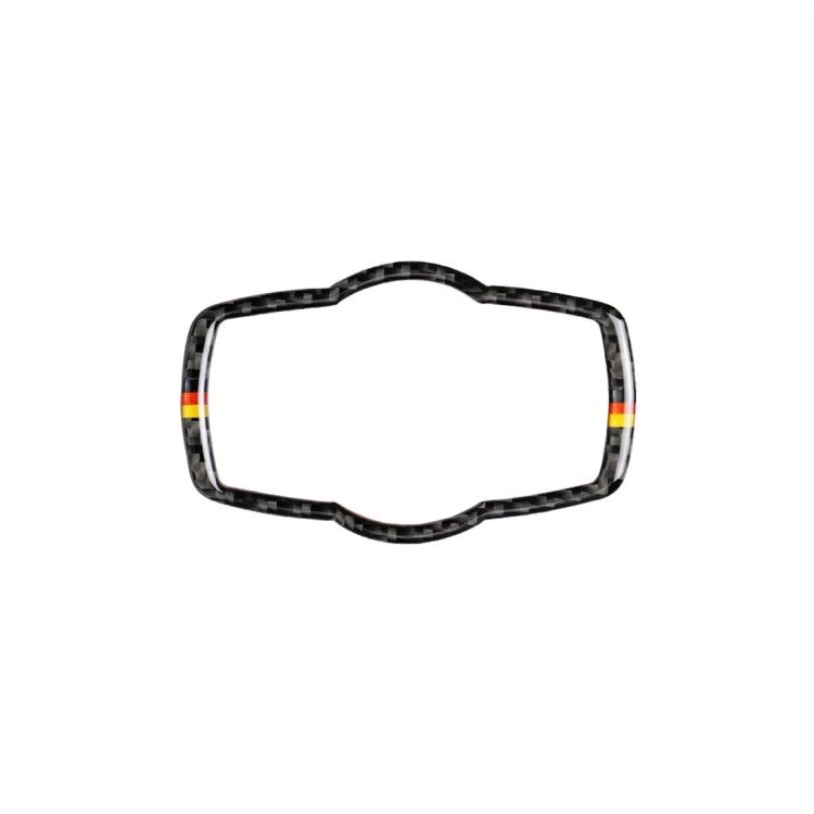 Yellow Red Color Carbon Fiber Car Headlight Switch Decorative Sticker for BMW E90 / E92 / E93 2005-2012 / 320i / 325i, Thin Version, Headlight Switch (Yellow Red Color)