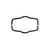 Yellow Red Color Carbon Fiber Car Headlight Switch Decorative Sticker for BMW E90 / E92 / E93 2005-2012 / 320i / 325i, Thin Version, Headlight Switch (Yellow Red Color)