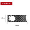 Car Carbon Fiber Glove Box Storage Box Handle Decorative Sticker for Mazda RX8 2004-2008, Left and Right Drive Universal, Glove Box Storage Box Handle