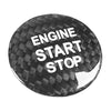Car Carbon Fiber Engine Start Button Decorative Cover Trim for Toyota Highlander, For Toyota Highlander (Black), For Toyota Highlander (Red)