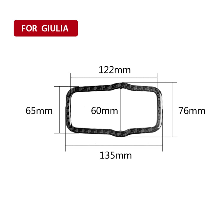 Car Carbon Fiber Headlight Switch Panel Decorative Sticker for Alfa Romeo Giulia 2017-2019, Right Drive, Headlight Switch Panel, Right Drive