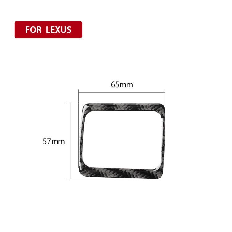Car Carbon Fiber TRC Switch Decorative Sticker for Lexus IS250 300 350C 2006-2012, Left and Right Drive Universal, TRC Switch