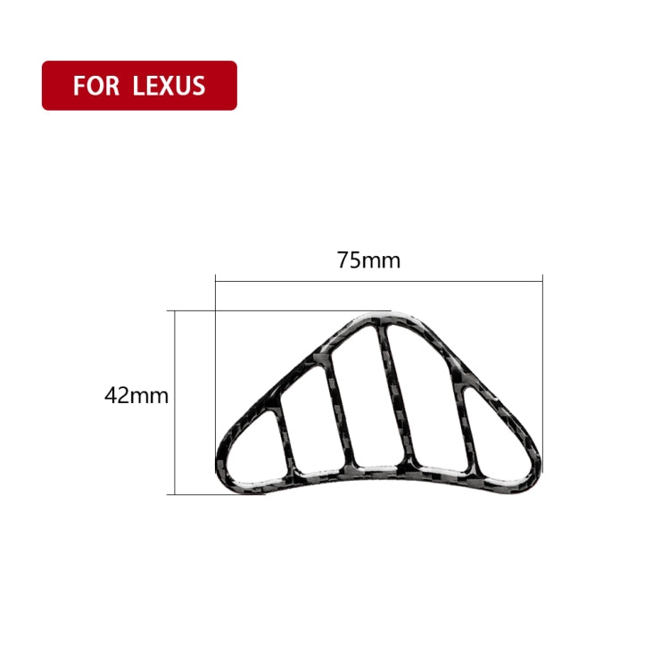 Car Carbon Fiber Small Left and Right Air Outlet Decorative Sticker for Lexus IS250 300 350C 2006-2012, Right Drive, Small Left and Right Air Outlet, Right Drive