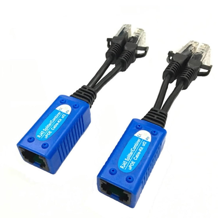2 PCS Anpwoo UPOE01 Spliceable 2 in 1 POE (Power + Ethernet) Passive