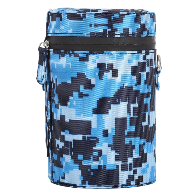 Camouflage Color Large Lens Case Zippered Cloth Pouch Box for DSLR Camera Lens, Size: 16x10x10cm