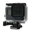 For GoPro HERO6 /5 Black 60m Underwater Waterproof Housing Diving Case with Touch Screen Back Door & Filter / Buckle Basic Mount & Screw, No Need to Disassemble Lens, 60m Waterproof