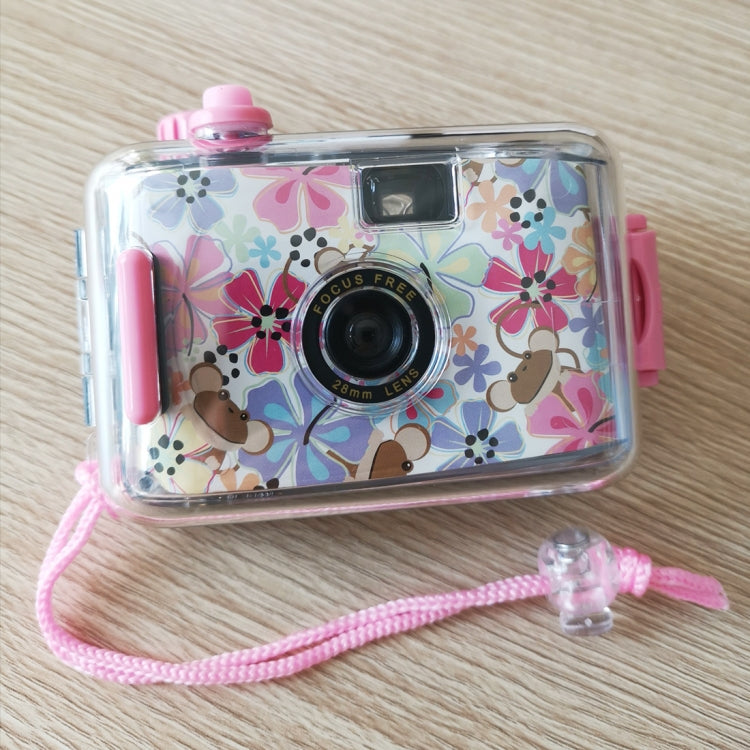 SUC4 Flowers Pattern Retro Film Camera Mini Point-and-shoot Camera