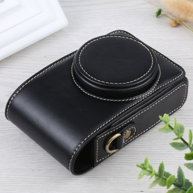 Vertical Flip Full Body Camera PU Leather Case Bag with Strap for Ricoh GR III / GRII, Sony ZV-1 / DSC-RX100M7 / RX100M6 / RX100M5 / RX100M2, For Ricoh GR III