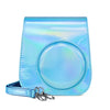 Aurora Color Leather Case Full Body Camera Bag with Shoulder Strap for FUJIFILM Instax mini 11, Blue