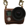 For GoPro HERO4 Litchi Texture Genuine Leather Protective Case with Sling, Litchi Texture (Brown), Litchi Texture (Black)