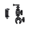 360 Rotation Adjustable Action Camera Clamp Plier Base Holder with Phone Clamp, Plier Base Holder + Phone Clamp