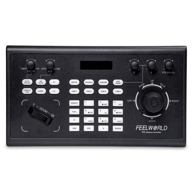 FEELWORLD KBC10 PTZ Camera Controller with Joystick and Keyboard Control ,Support PoE