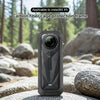 For Insta360 X5 Cold Shoe Carbon Fiber Texture ABS Plastic Protective Frame