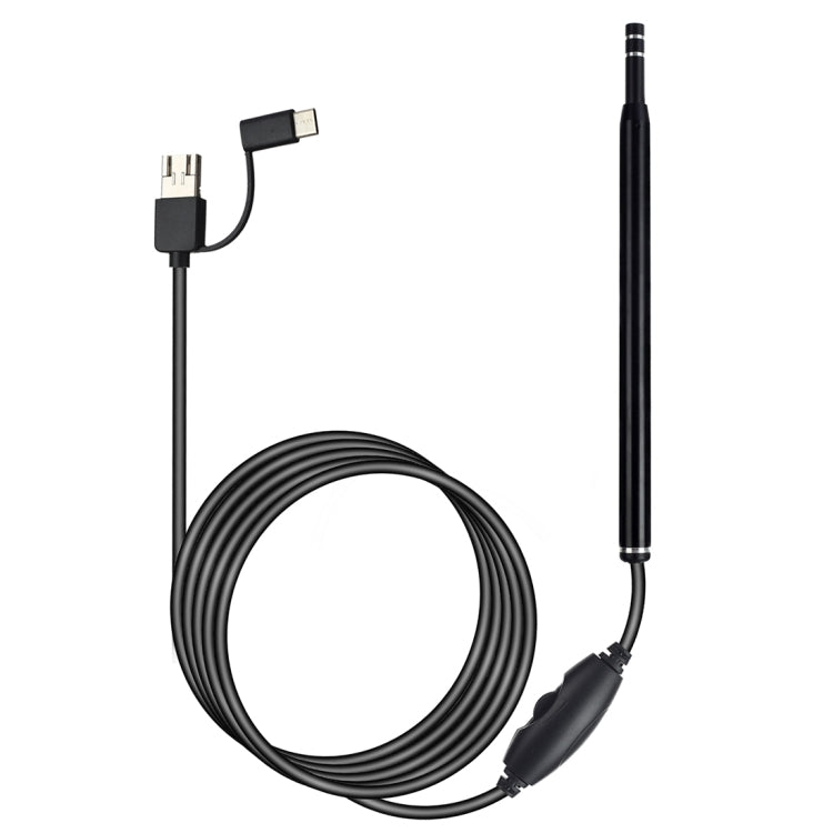 AN101 5.5mm Home Otoscope Three-in-One Ear Endoscope 30W HD Otoscope Visual Ear Picking Otoscope, 30W