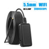F220 5.5mm HD 5.0MP WIFI Endoscope Inspection Camera with 6 LEDs, Length: 2m, Length: 2m