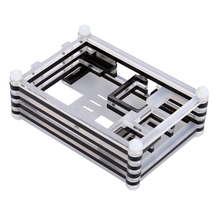 9 Layers Acrylic Box Shell Case with Cooling Fan Hole for Raspberry