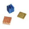 3 in 1 Cooling Heatsink Copper + Aluminium Heat Sink Pad Shims for Raspberry Pi 3 / 2 / B+, For Raspberry Pi 3 / 2 / B+