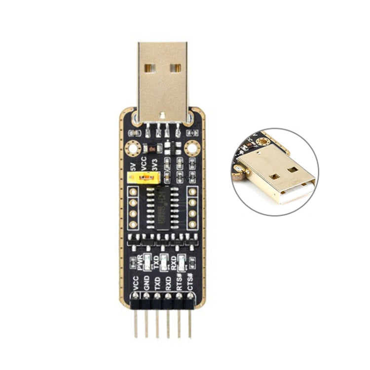 Waveshare USB-A to UART High Band Rate Transmission Module Connectors