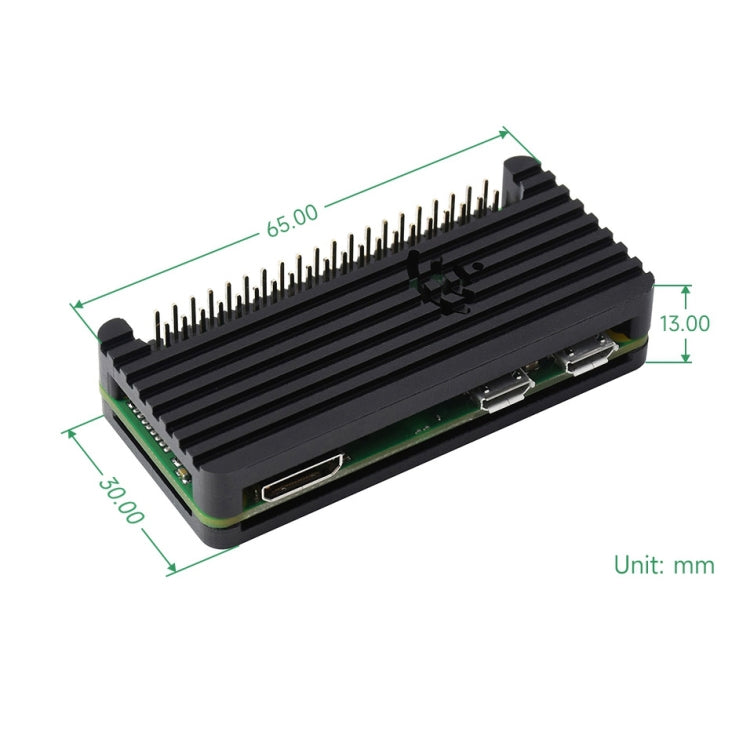 Waveshare Aluminum Alloy Protection Case for Raspberry Pi Zero Series, Fits Zero / Zero 2 W
