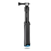 RUIGPRO One-piece Handheld Tripod Selfie Stick Telescopic Monopod Mount for GoPro, Insta360, DJI and Other Action Cameras, Black)